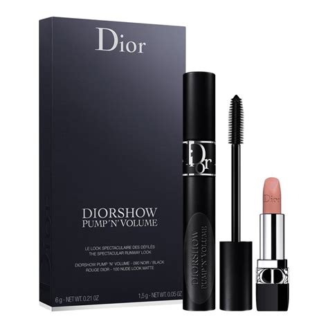 dior mascara lipstick set|diorshow mascara set.